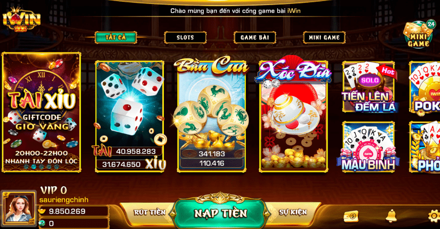 GAME BÀI ĐỔI THƯỞNG IWIN